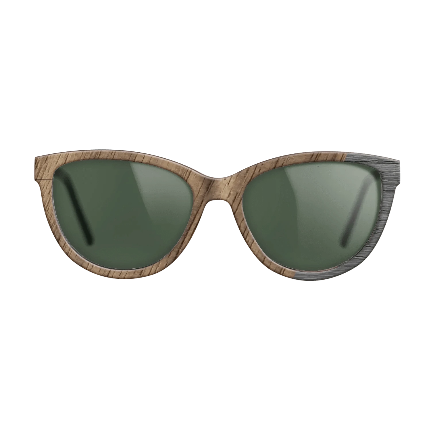 Walnut: Straight Grain,Poplar Dyed: Grey: Dicut - The Maiden - Cat - SIRIS wood optic