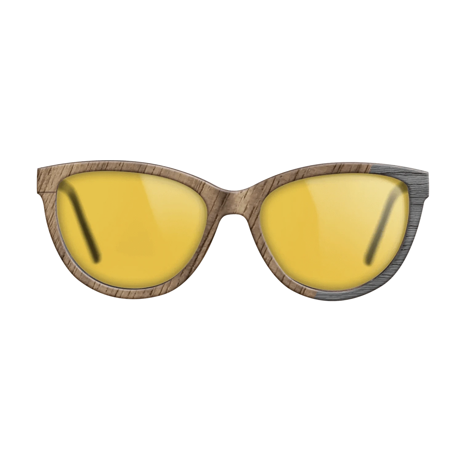 Walnut: Straight Grain,Poplar Dyed: Grey: Dicut - The Maiden - Cat - SIRIS wood optic
