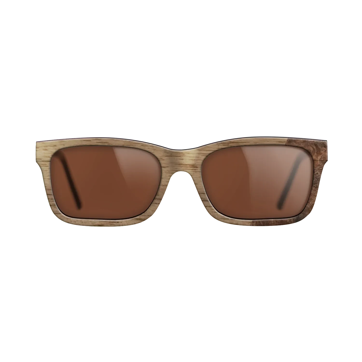 Walnut: Straight Grain,Walnut Burl: Dicut - The Sage - Rectangle - SIRIS wood optic