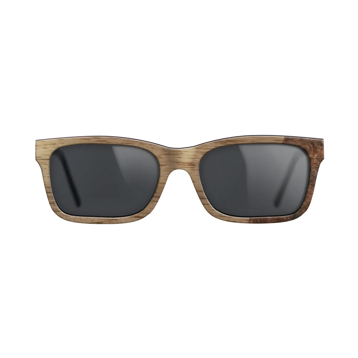 Walnut: Straight Grain,Walnut Burl: Dicut - The Sage - Rectangle - SIRIS wood optic