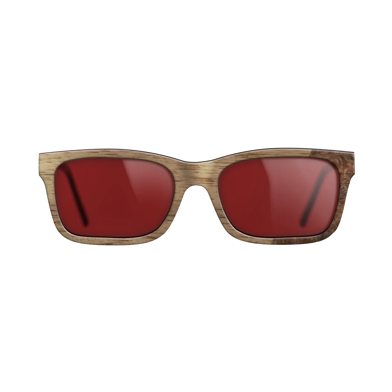 Walnut: Straight Grain,Walnut Burl: Dicut - The Sage - Rectangle - SIRIS wood optic