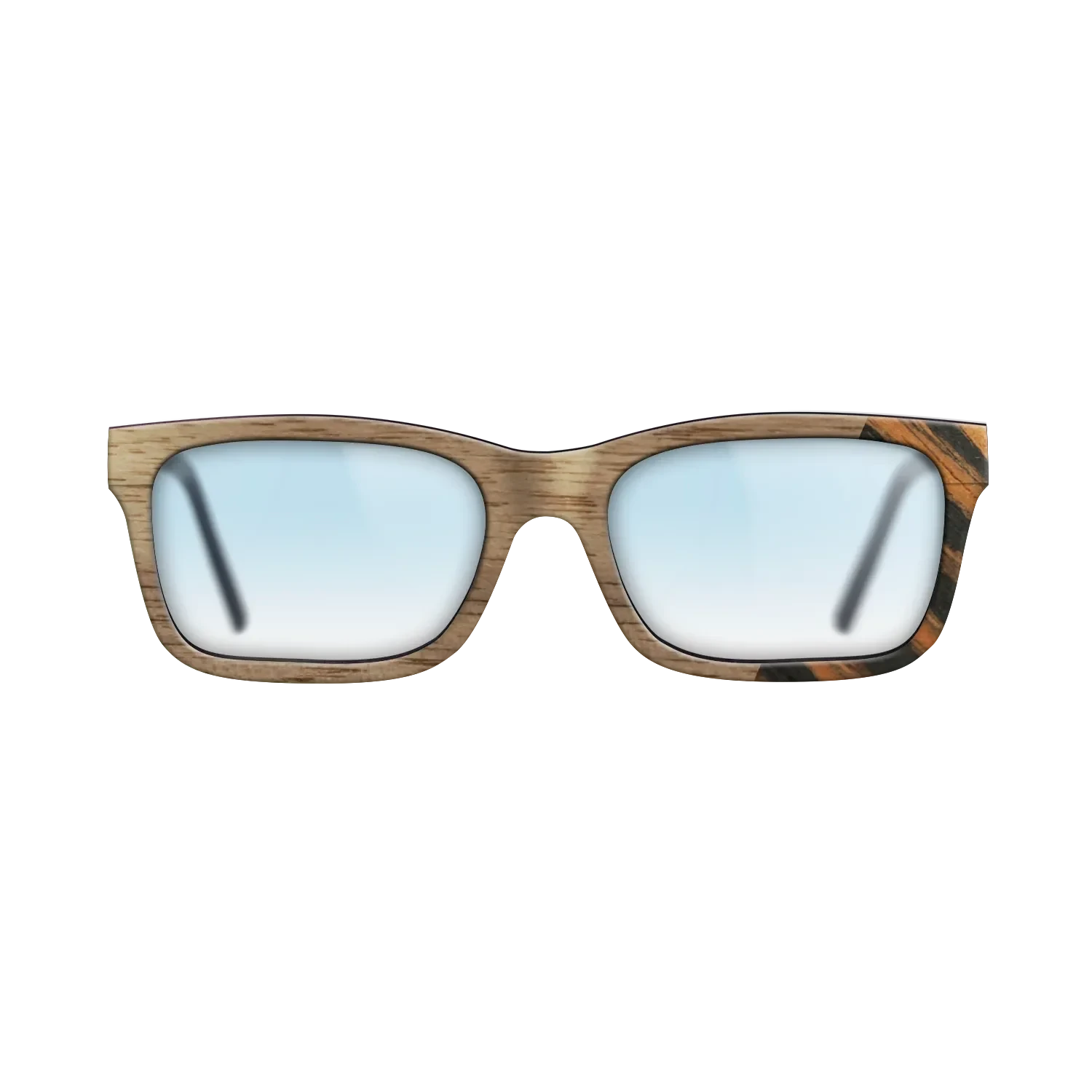 Walnut: Straight Grain,Italian Ebony: Dicut - The Sage - Rectangle - SIRIS wood optic