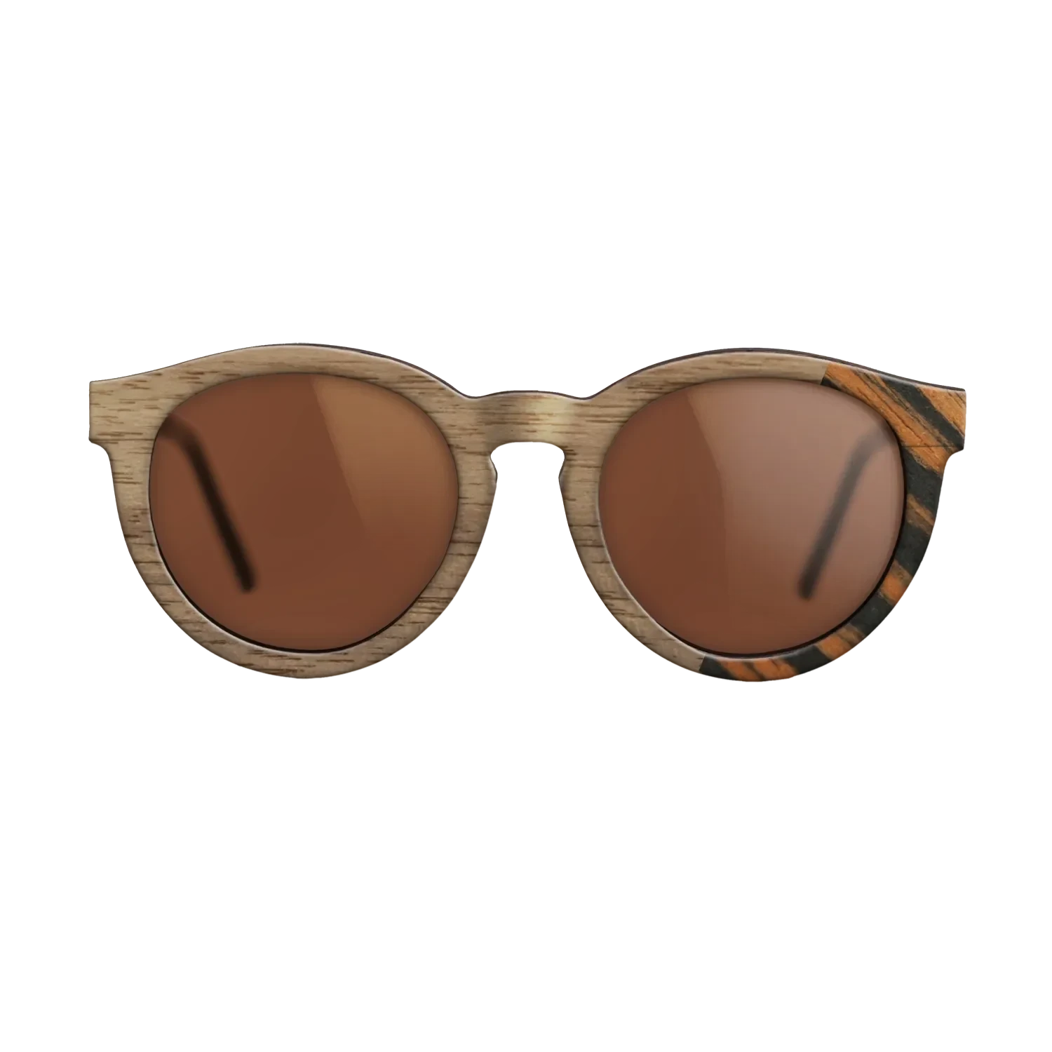 Walnut: Straight Grain,Italian Ebony: Dicut - The Rebel - Round - SIRIS wood optic