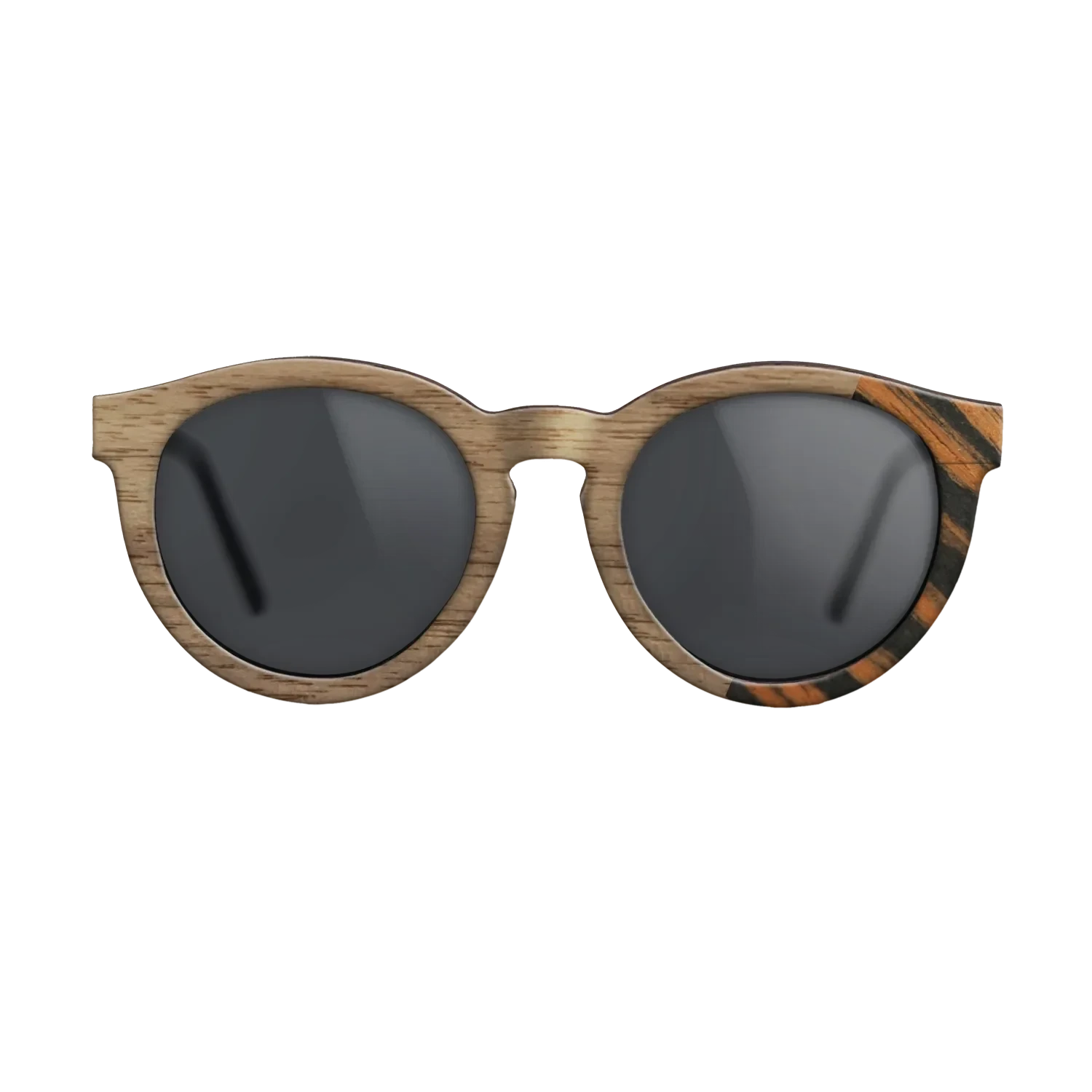 Walnut: Straight Grain,Italian Ebony: Dicut - The Rebel - Round - SIRIS wood optic