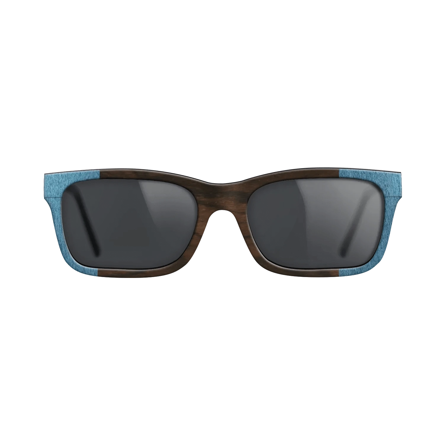 Wenge,Poplar Dyed: Blue Denim,Ziricote Dark Quartered: Recursive - The Sage - Rectangle - SIRIS wood optic
