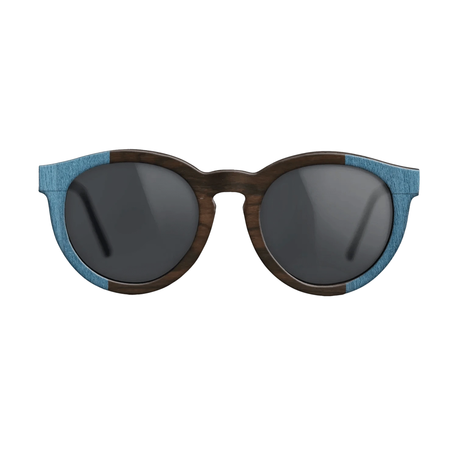 Wenge,Poplar Dyed: Blue Denim,Ziricote Dark Quartered: Recursive - The Rebel - Round - SIRIS wood optic