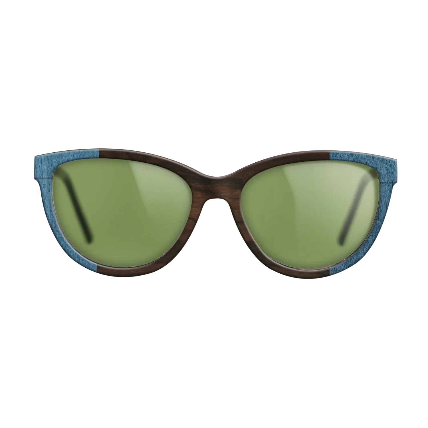 Wenge,Poplar Dyed: Blue Denim,Ziricote Dark Quartered: Recursive - The Maiden - Cat - SIRIS wood optic