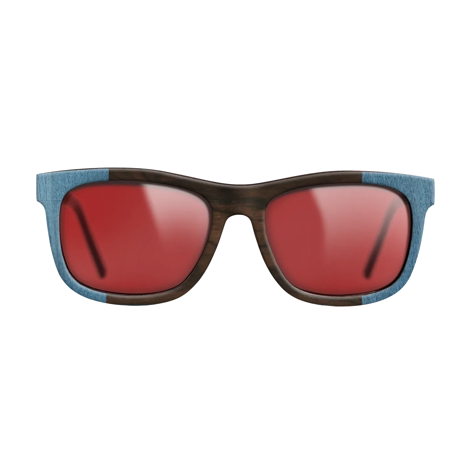 Wenge,Poplar Dyed: Blue Denim,Ziricote Dark Quartered: Recursive - The Hero - Square - SIRIS wood optic
