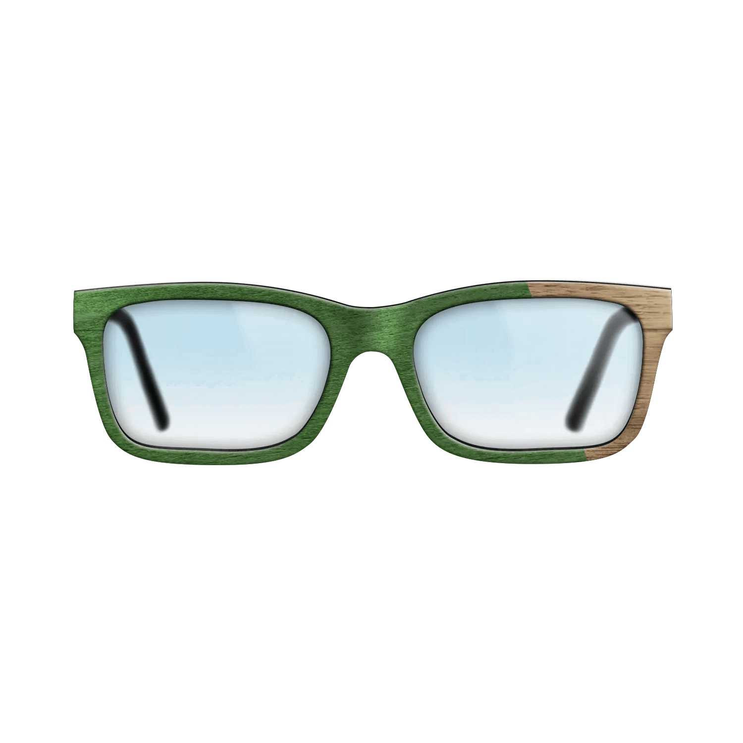 Green Poplar Angle Walnut - The Sage - Rectangle - 2107  - Chroma - SIRIS wood optic