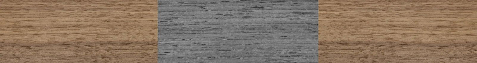 Grey Poplar FullFront Walnut - The Sage - Rectangle - 2223 - Noir - SIRIS wood optic