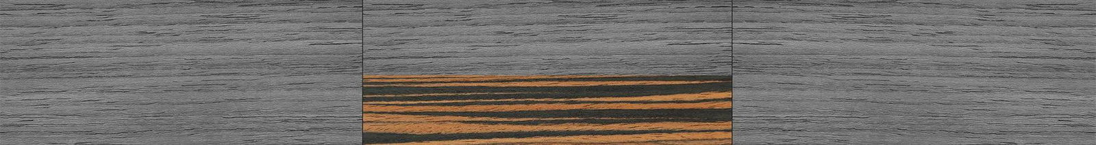 Grey Poplar Tophalf ItalianEbony- Noir - The Rebel - Round - 2127- Noir - SIRIS wood optic