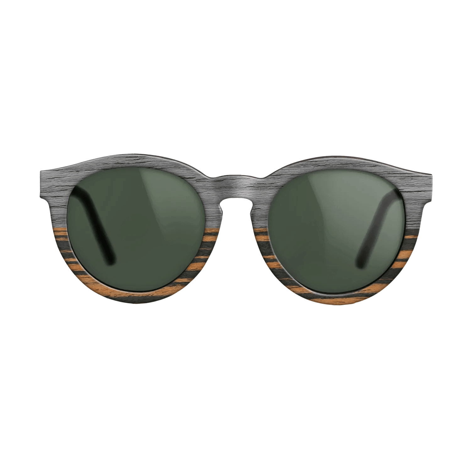 Grey Poplar Tophalf ItalianEbony- Noir - The Rebel - Round - 2127- Noir - SIRIS wood optic