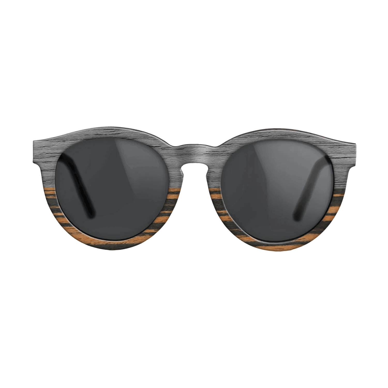 Grey Poplar Tophalf ItalianEbony- Noir - The Rebel - Round - 2127- Noir - SIRIS wood optic