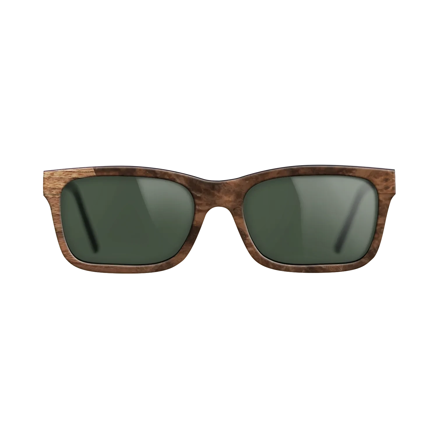 Walnut Claro Light,Walnut Burl: Bauhaus - The Sage - Rectangle - SIRIS wood optic