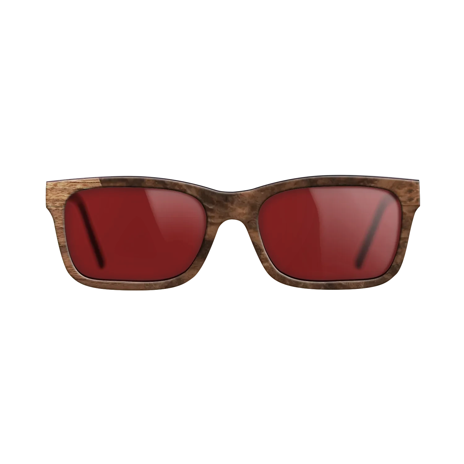 Walnut Claro Light,Walnut Burl: Bauhaus - The Sage - Rectangle - SIRIS wood optic