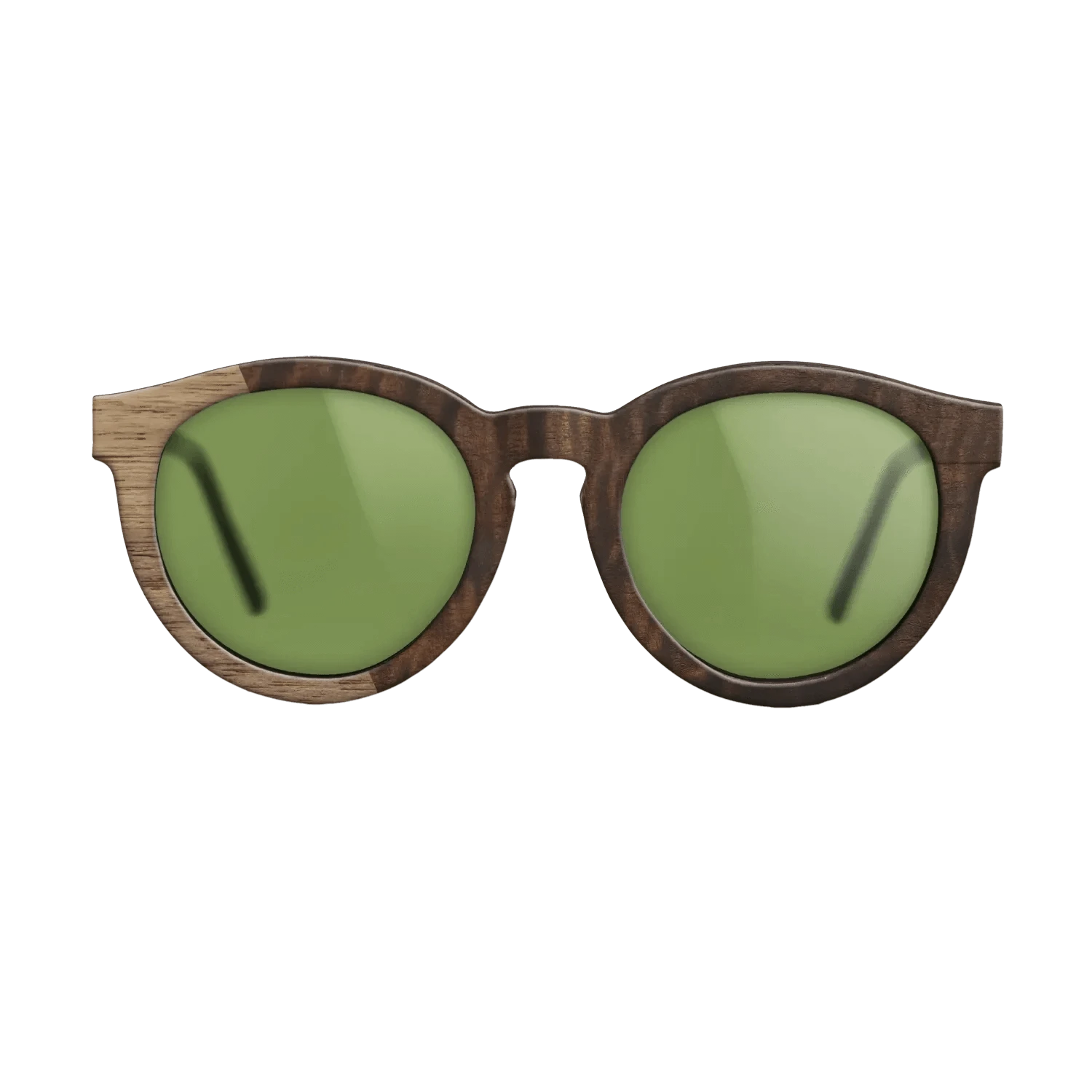Walnut: Straight Grain,Fumed Eucalyptus: Bauhaus - The Rebel - Round - 1354 - SIRIS wood optic