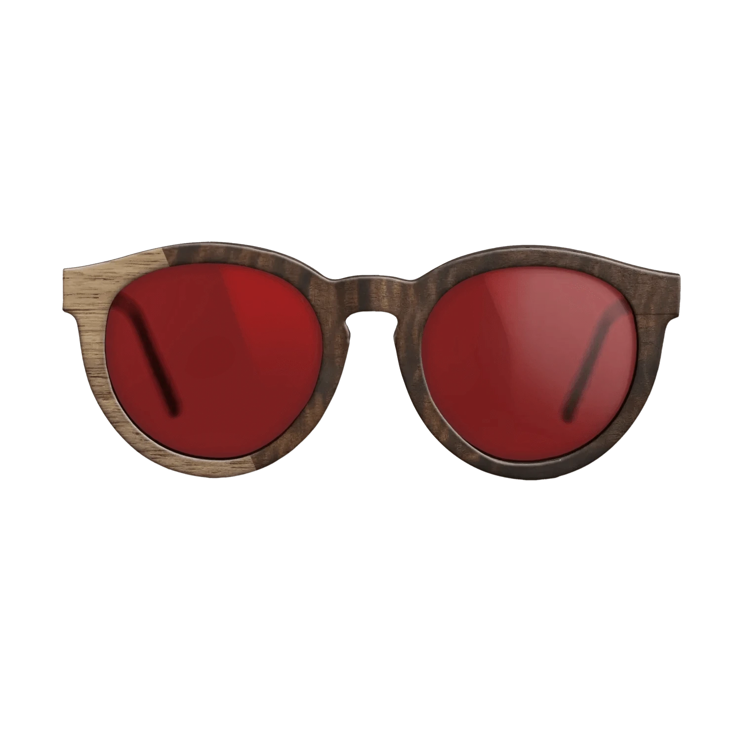 Walnut: Straight Grain,Fumed Eucalyptus: Bauhaus - The Rebel - Round - 1354 - SIRIS wood optic