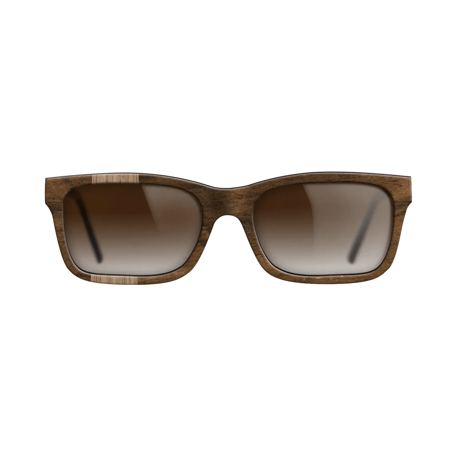 Walnut: Straight Grain,Ziricote Dark Quartered: Splice - The Sage - Rectangle - 1583 - SIRIS wood optic