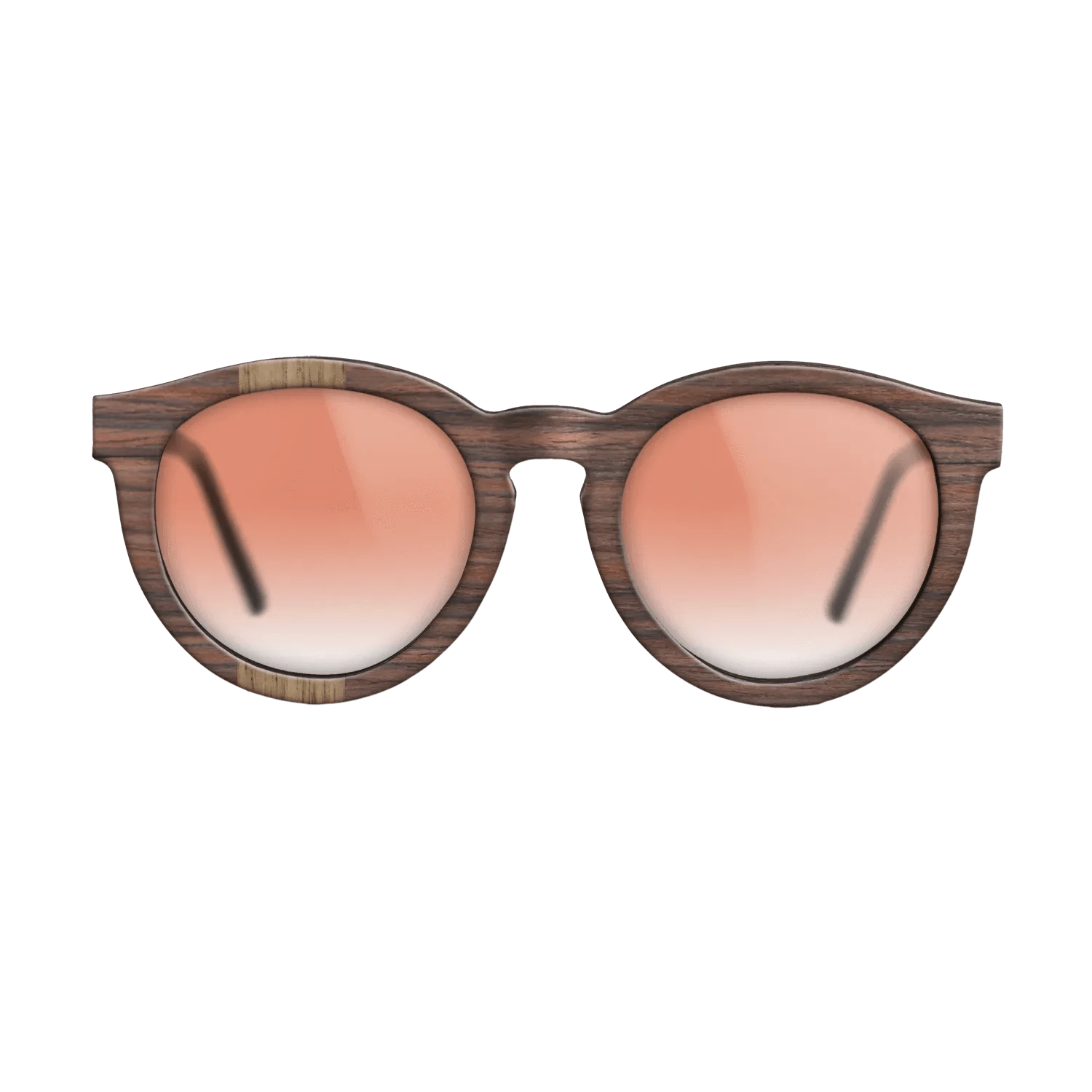 Walnut: Straight Grain,Rosewood Reconstituted: Splice - The Rebel - Round - 1840 - SIRIS wood optic