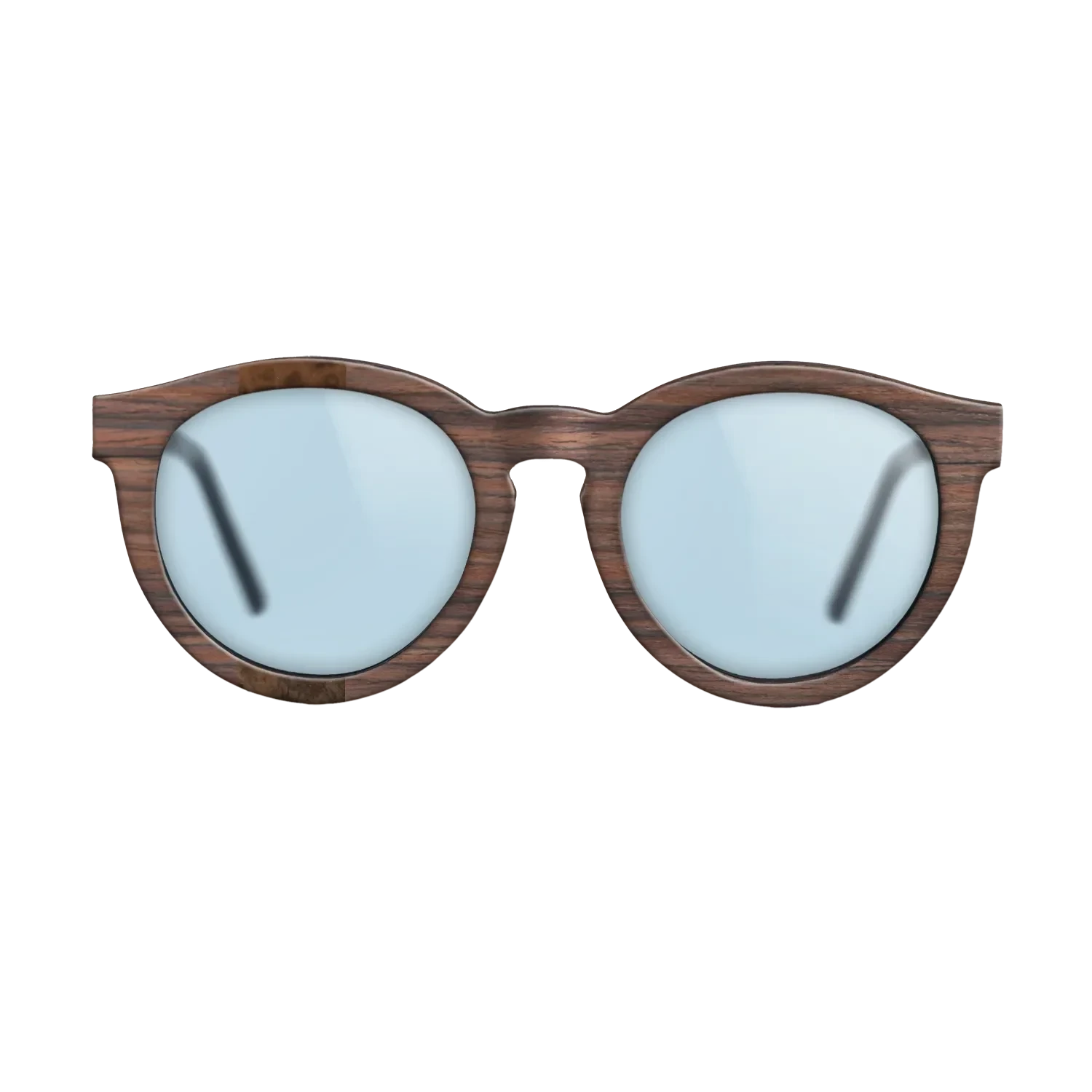 Walnut Burl,Santos Rosewood Dark: Splice - The Rebel - Round - SIRIS wood optic