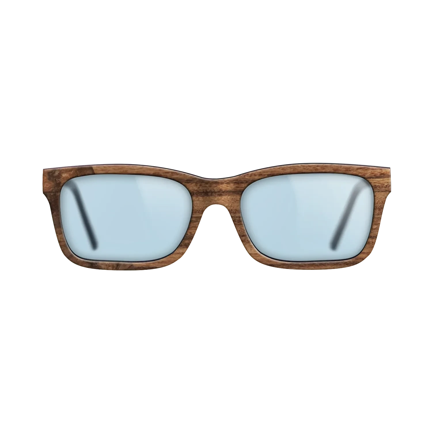 Walnut Burl,Santos Rosewood Dark: Bauhaus - The Sage - Rectangle - SIRIS wood optic