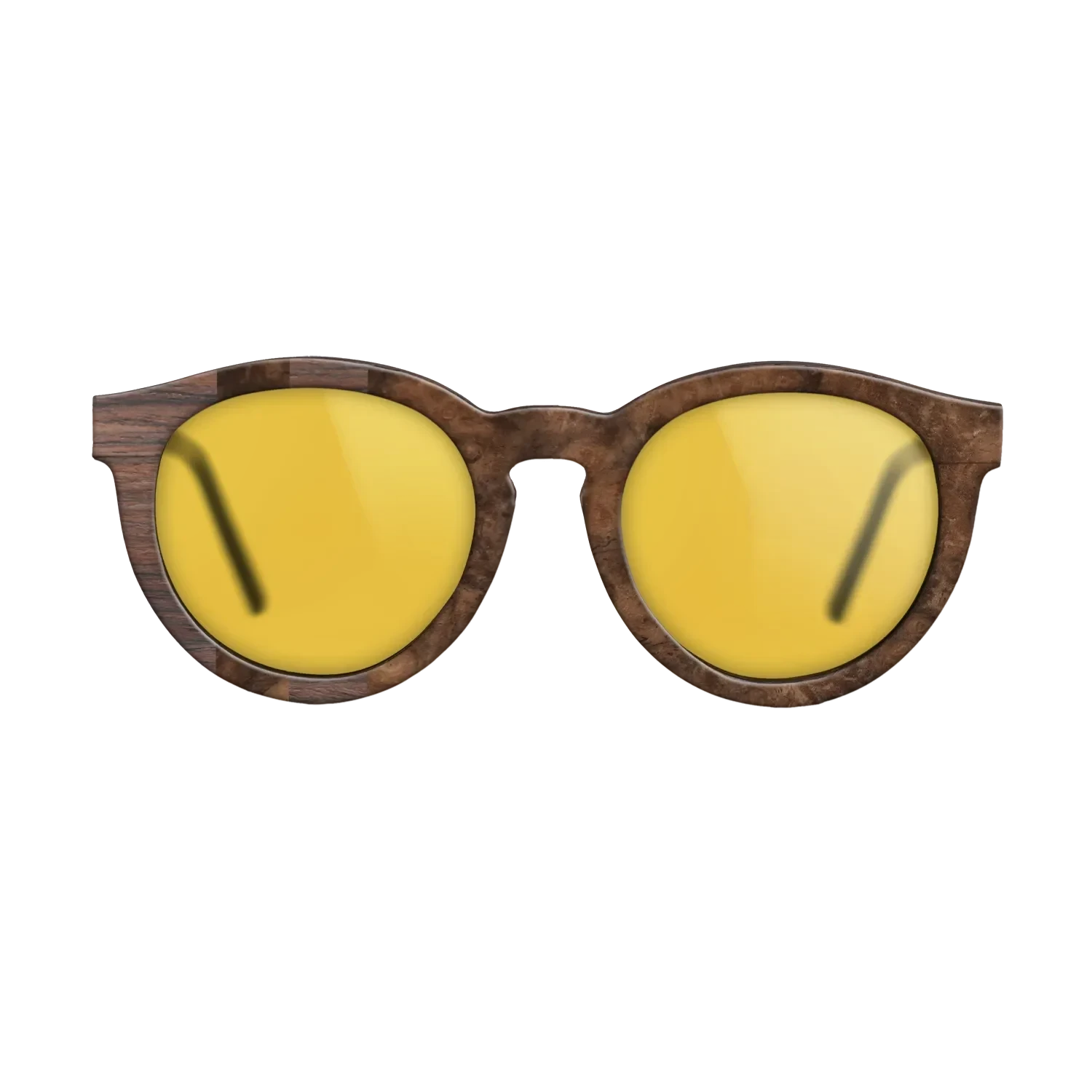 Rosewood Reconstituted,Walnut Burl: Splice - The Rebel - Round - SIRIS wood optic