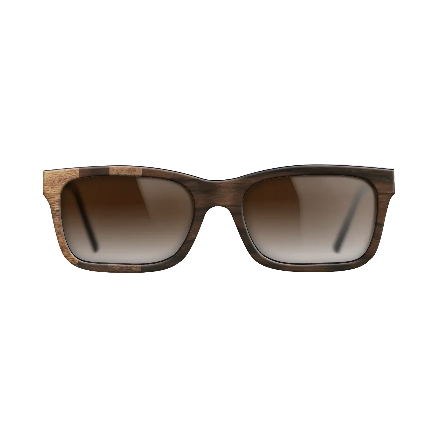 Walnut Claro Light,Ziricote Dark Quartered: Splice - The Sage - Rectangle - SIRIS wood optic