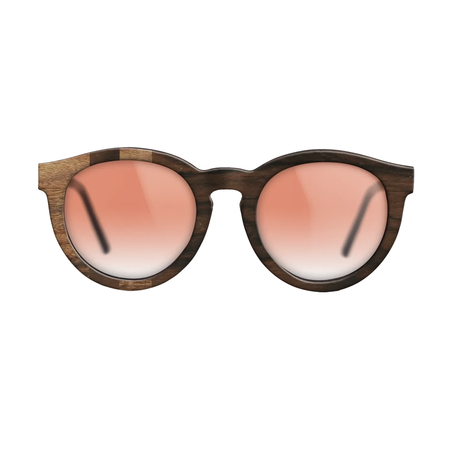 Walnut Claro Light,Ziricote Dark Quartered: Splice - The Rebel - Round - SIRIS wood optic