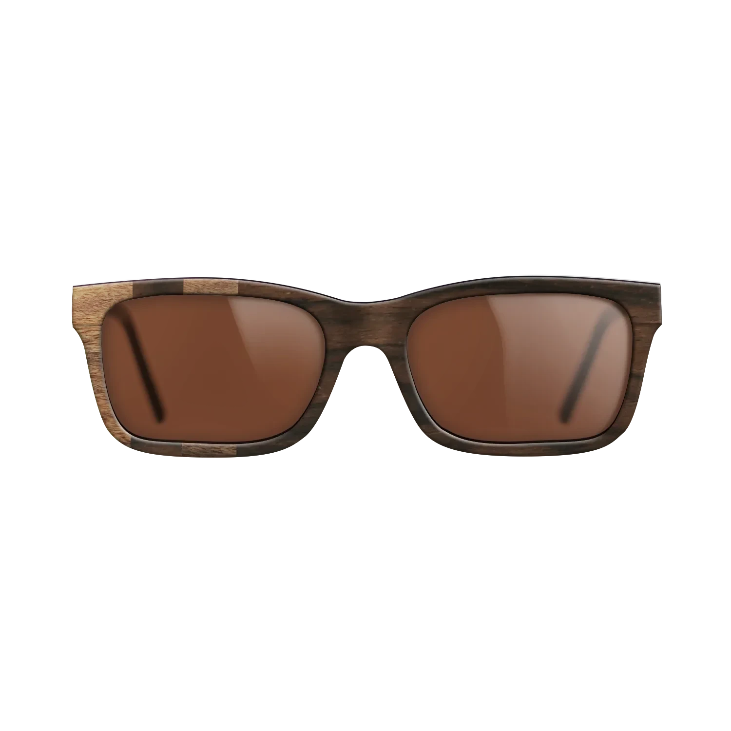 Walnut Claro Light,Ziricote Dark Quartered: Splice - The Sage - Rectangle - SIRIS wood optic