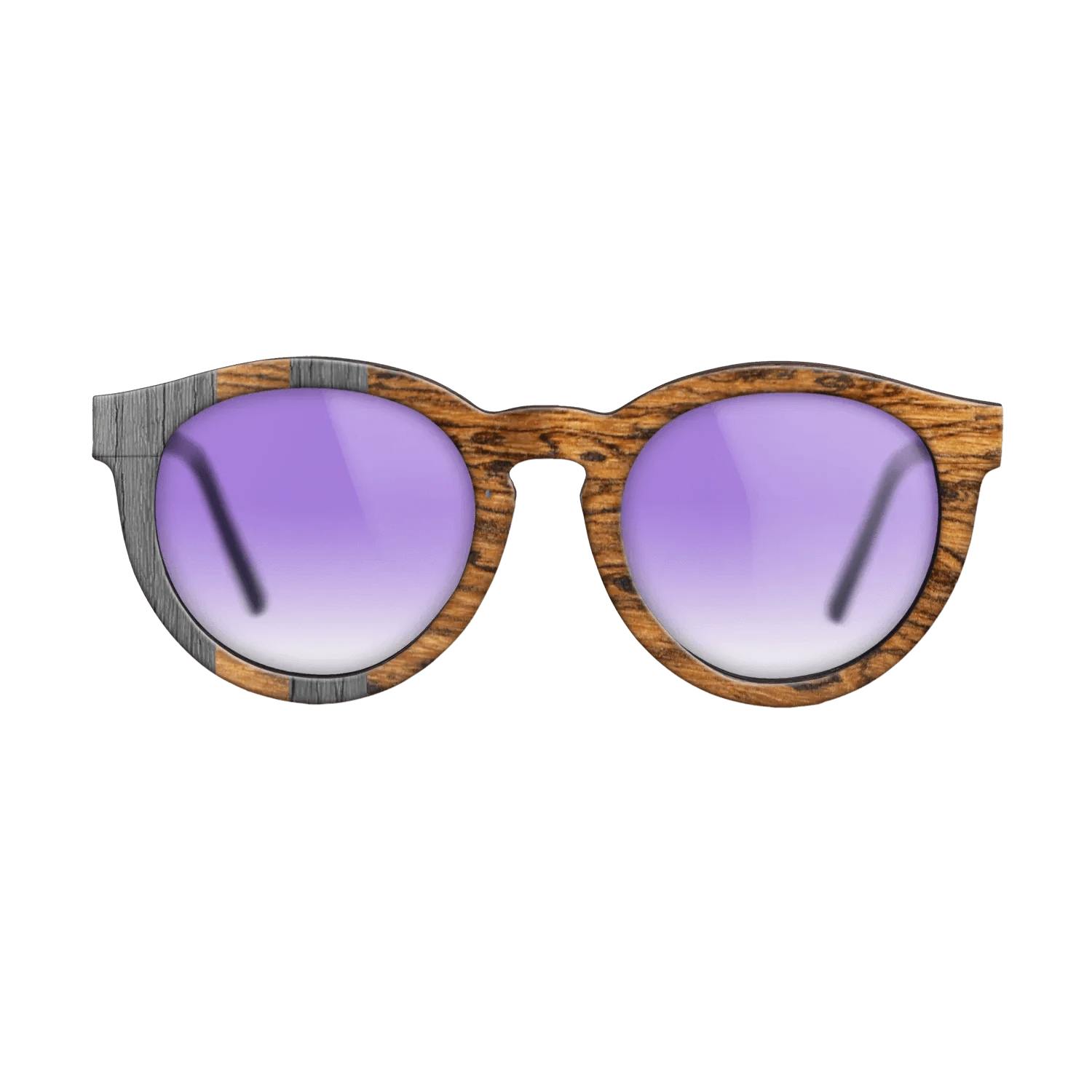 Poplar Dyed: Grey,Bocote: Splice - The Rebel - Round - SIRIS wood optic
