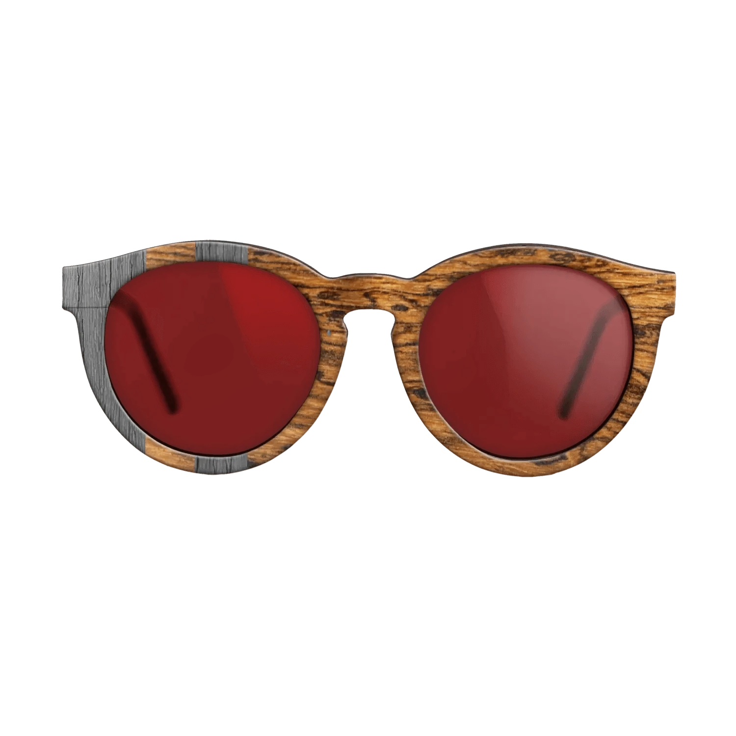 Poplar Dyed: Grey,Bocote: Splice - The Rebel - Round - SIRIS wood optic