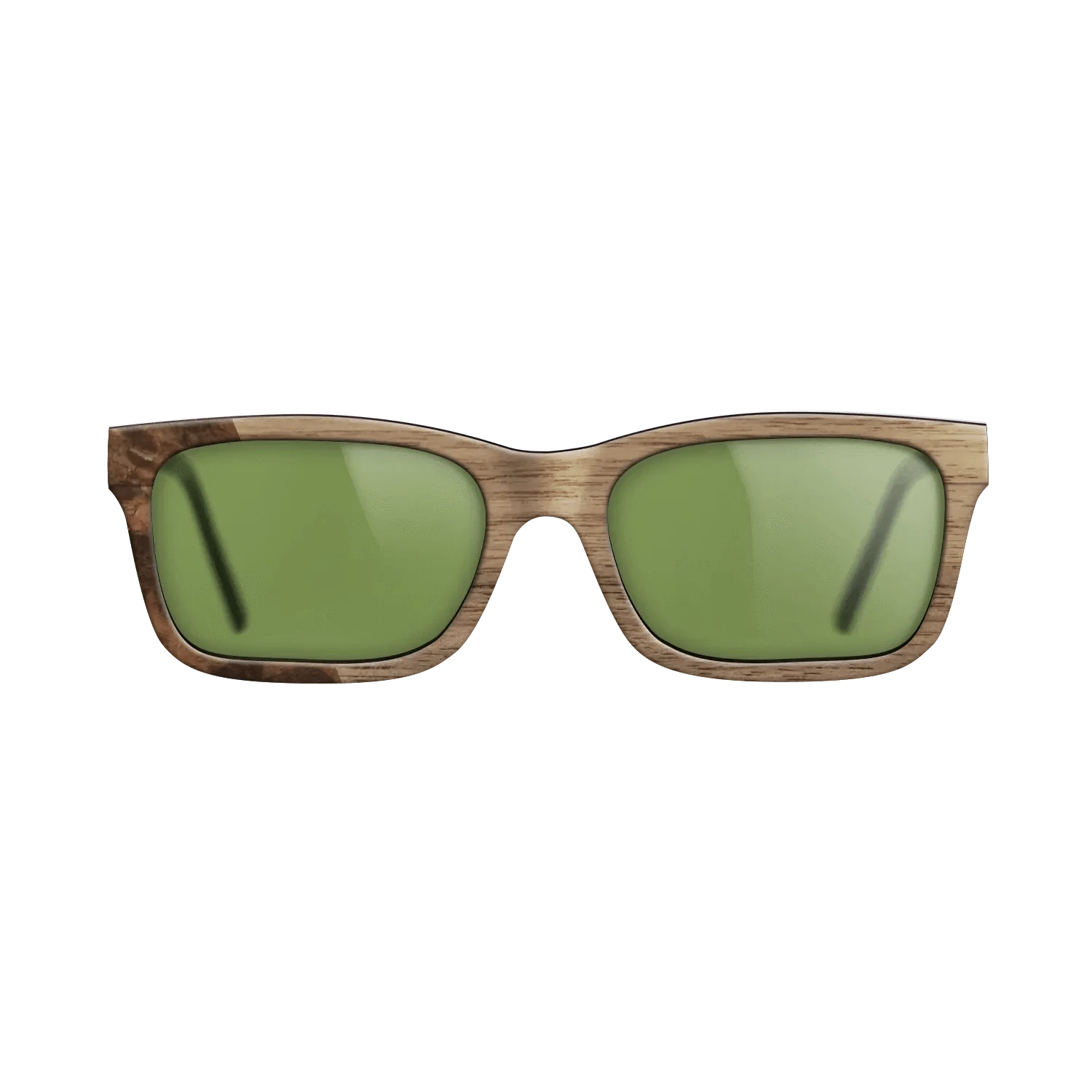 Walnut: Straight Grain,Walnut Burl: Bauhaus - The Sage - Rectangle - 1873 - SIRIS wood optic