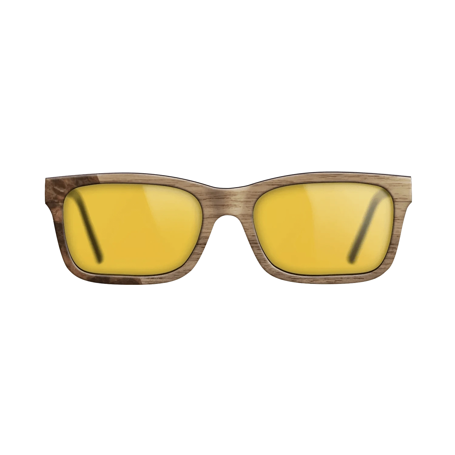 Walnut: Straight Grain,Walnut Burl: Bauhaus - The Sage - Rectangle - 1873 - SIRIS wood optic