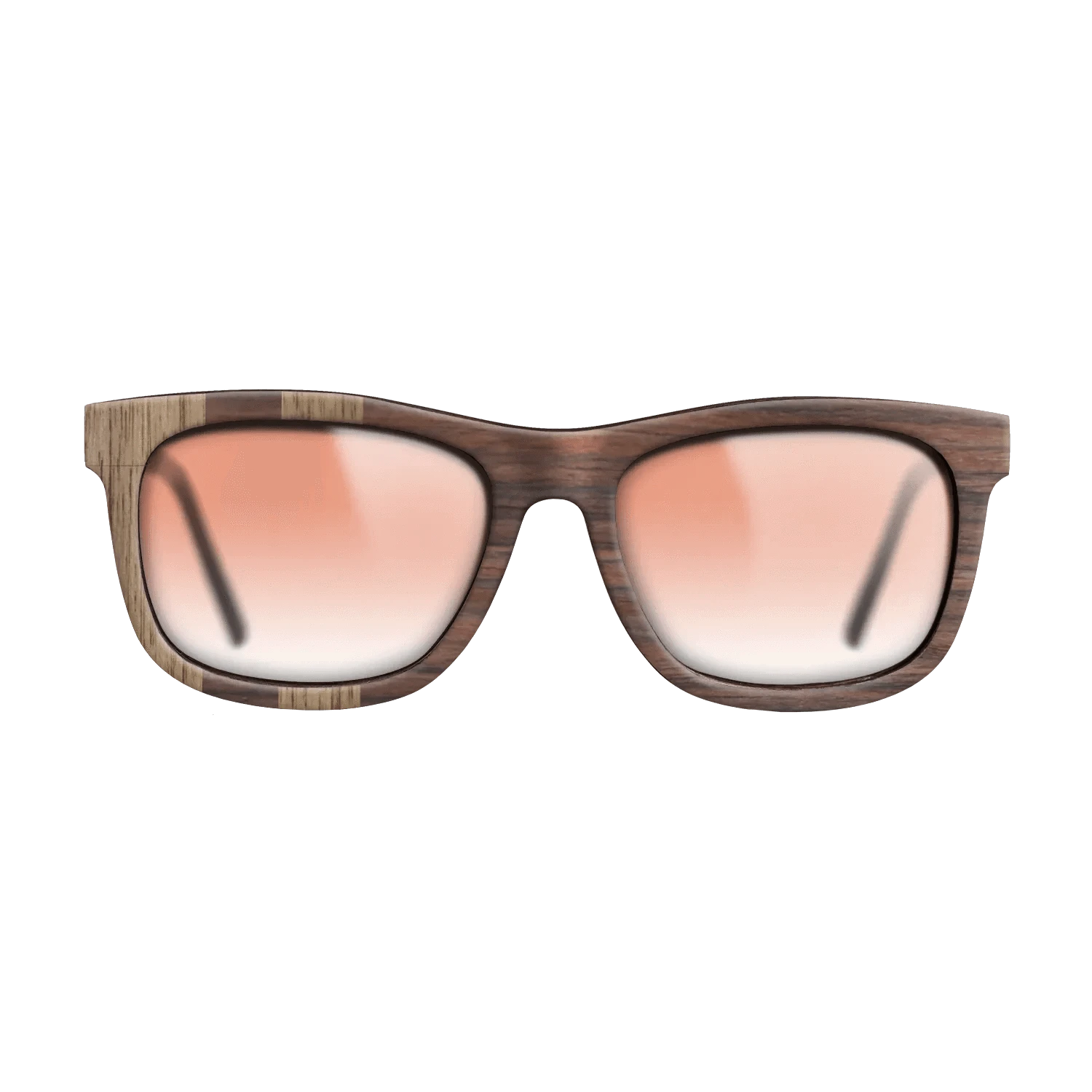 Walnut: Straight Grain,Rosewood Reconstituted: Splice - The Hero - Square - 1068 - SIRIS wood optic