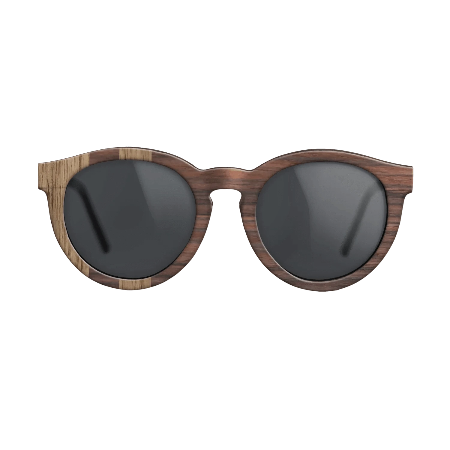 Walnut: Straight Grain,Rosewood Reconstituted: Splice - The Rebel - Round - 1068 - SIRIS wood optic