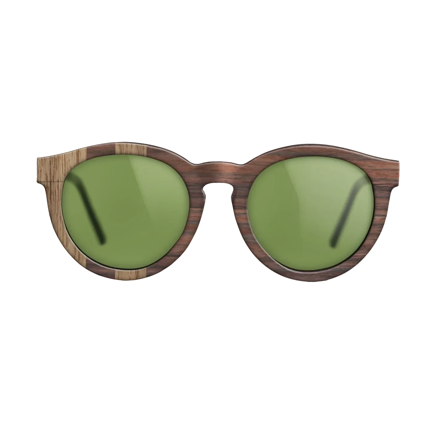 Walnut: Straight Grain,Rosewood Reconstituted: Splice - The Rebel - Round - 1068 - SIRIS wood optic
