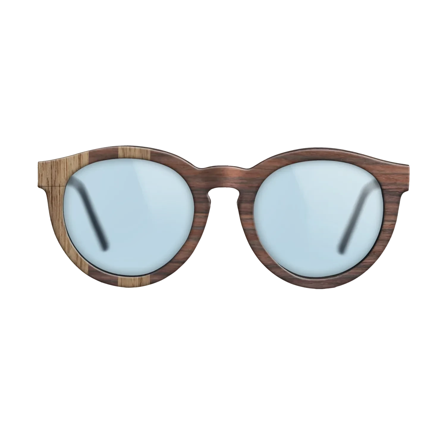 Walnut: Straight Grain,Rosewood Reconstituted: Splice - The Rebel - Round - 1068 - SIRIS wood optic