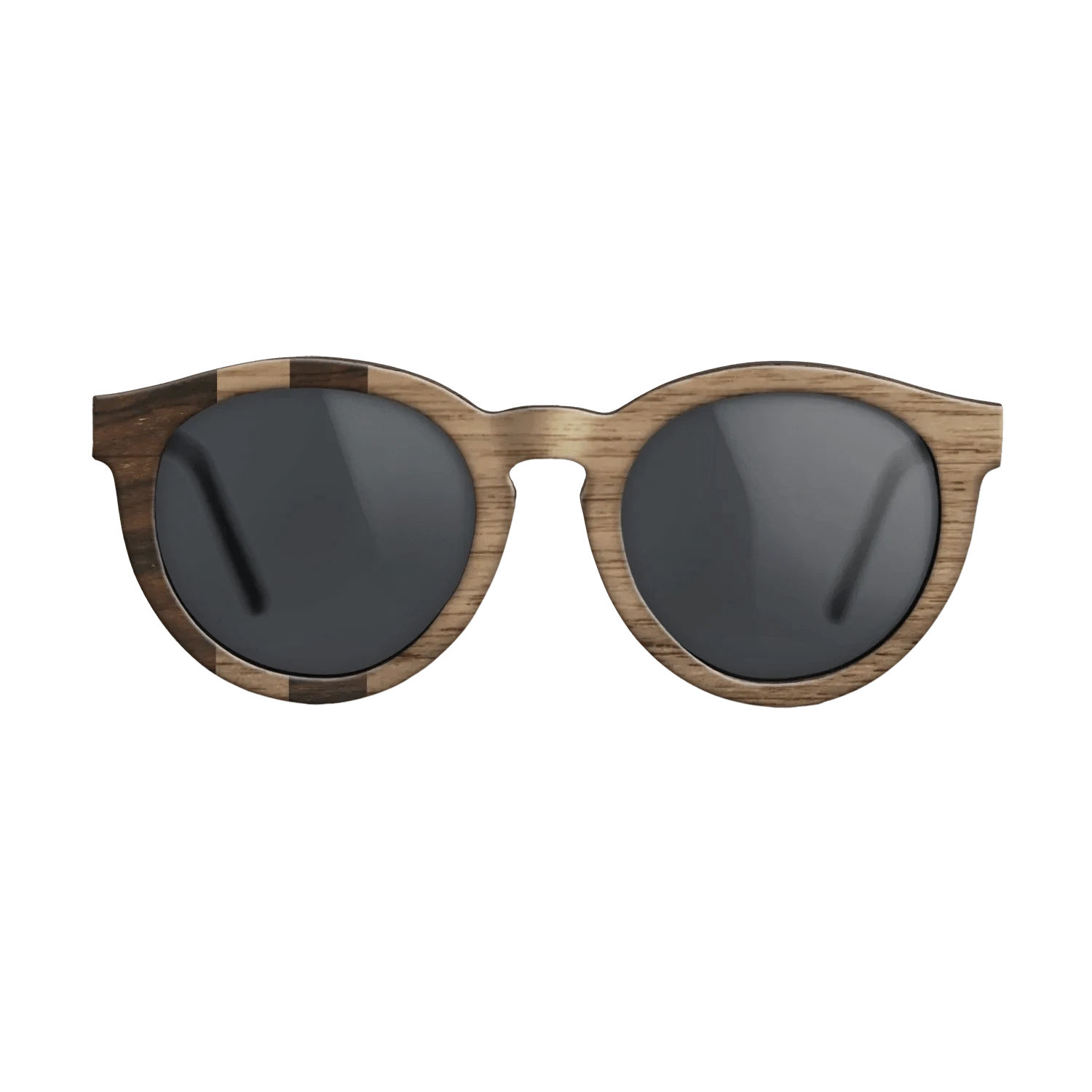 Ziricote Dark Quartered,Walnut: Straight Grain: Splice - The Rebel - Round - 1170 - SIRIS wood optic