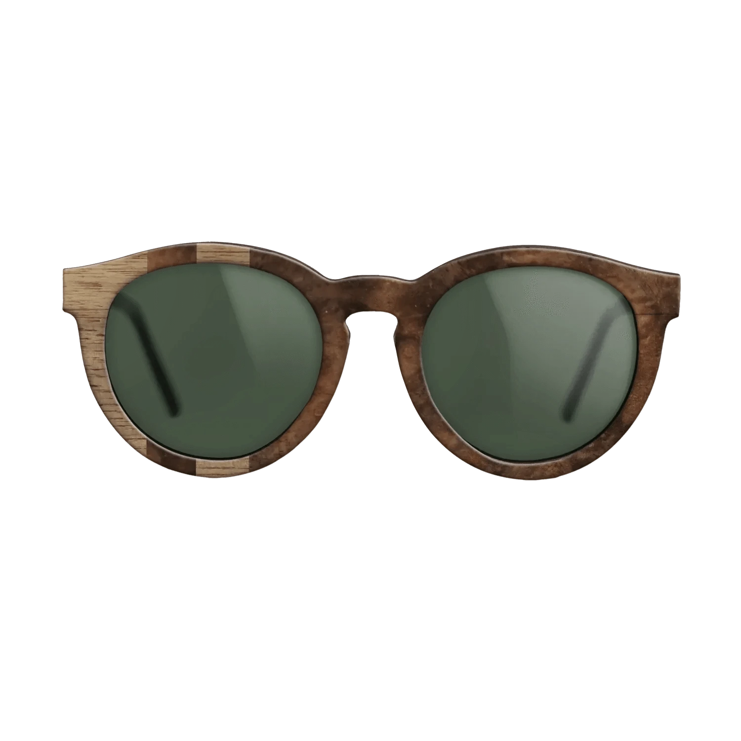 Walnut: Straight Grain,Walnut Burl: Splice - The Rebel - Round - 1136 - SIRIS wood optic