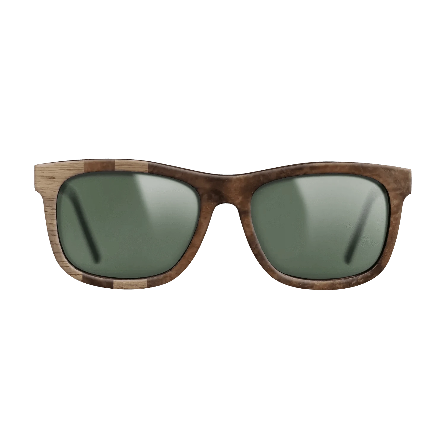 Walnut: Straight Grain,Walnut Burl: Splice - The Hero - Square - 1136 - SIRIS wood optic