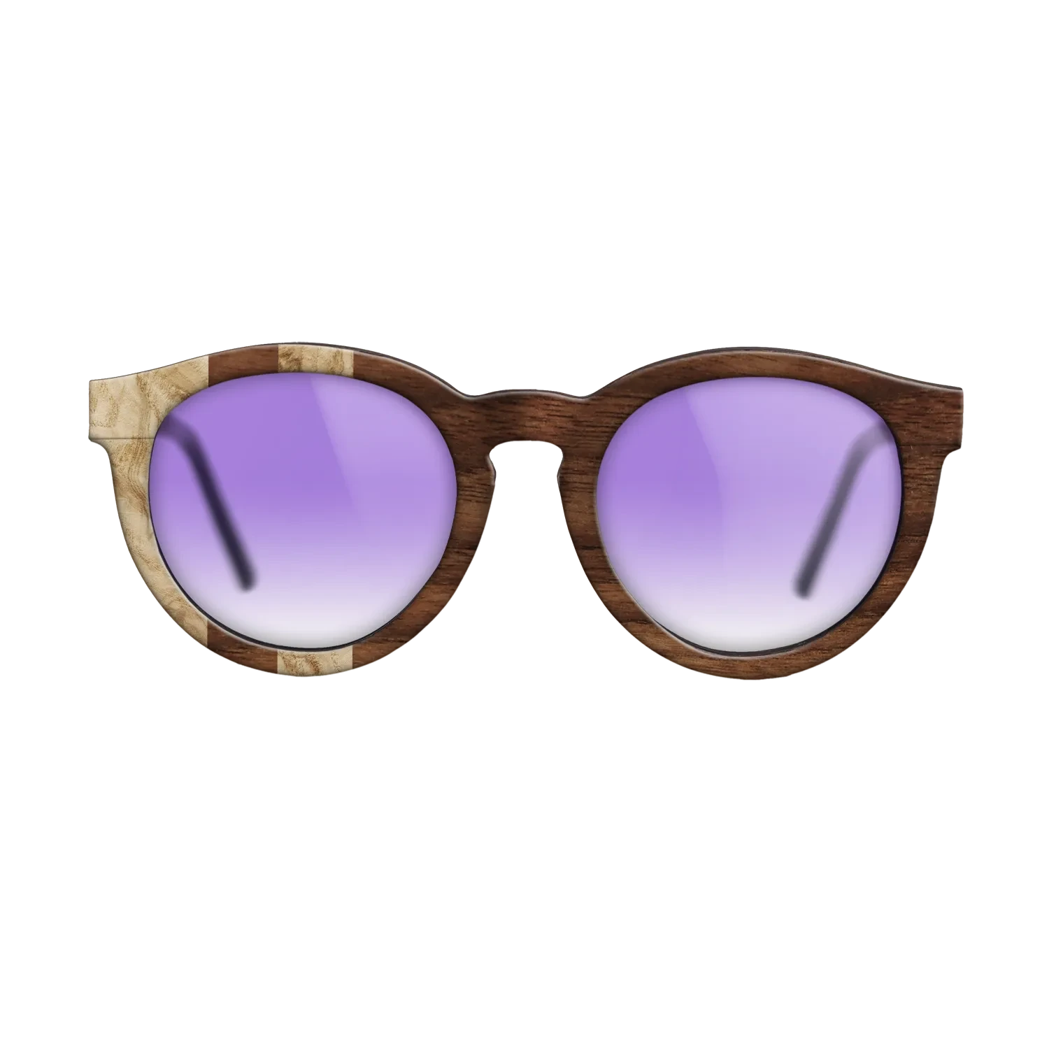 Olive Burl,Walnut Claro Dark: Splice - The Rebel - Round - SIRIS wood optic
