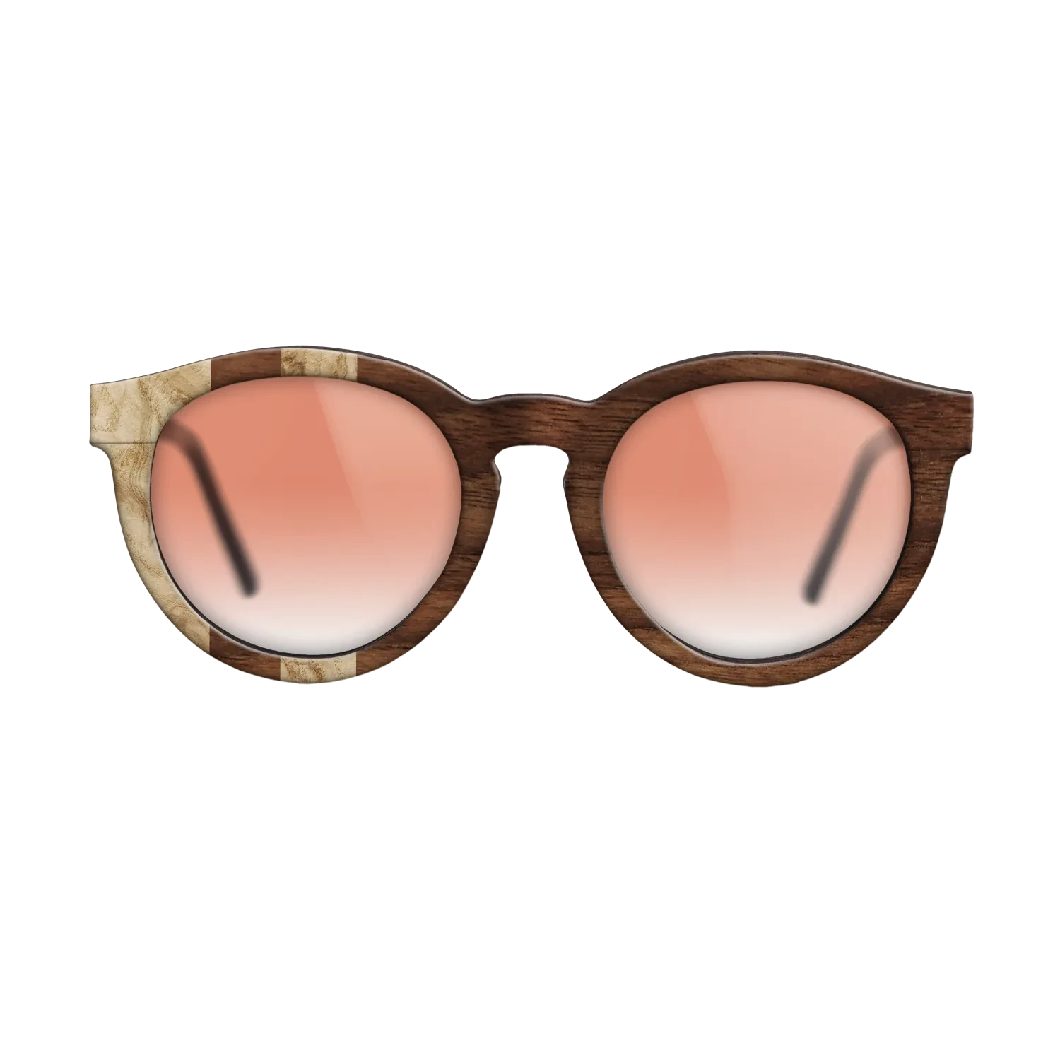Olive Burl,Walnut Claro Dark: Splice - The Rebel - Round - SIRIS wood optic