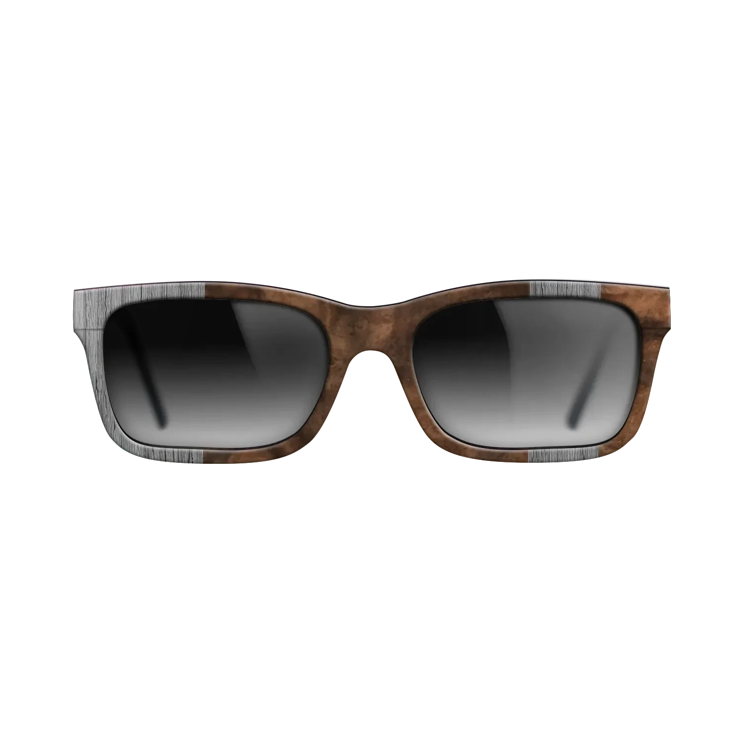 Poplar Dyed: Grey,Walnut Burl: Splice - The Sage - Rectangle - SIRIS wood optic