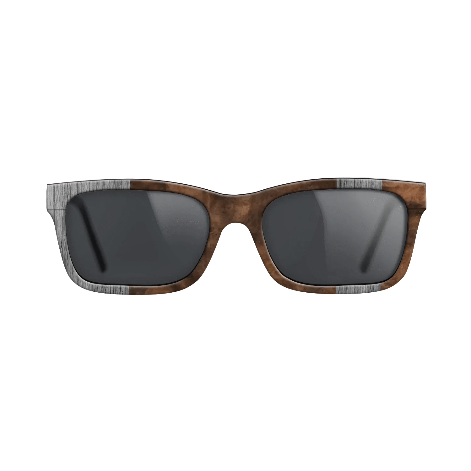Poplar Dyed: Grey,Walnut Burl: Splice - The Sage - Rectangle - SIRIS wood optic