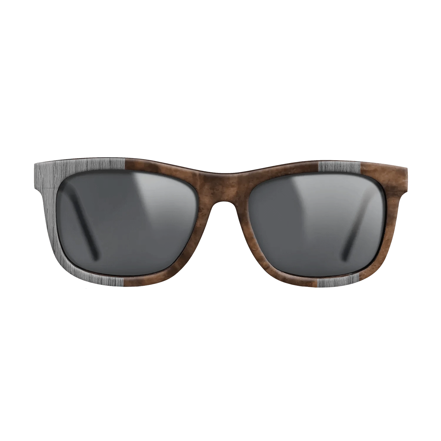 Poplar Dyed: Grey,Walnut Burl: Splice - The Hero - Square - SIRIS wood optic