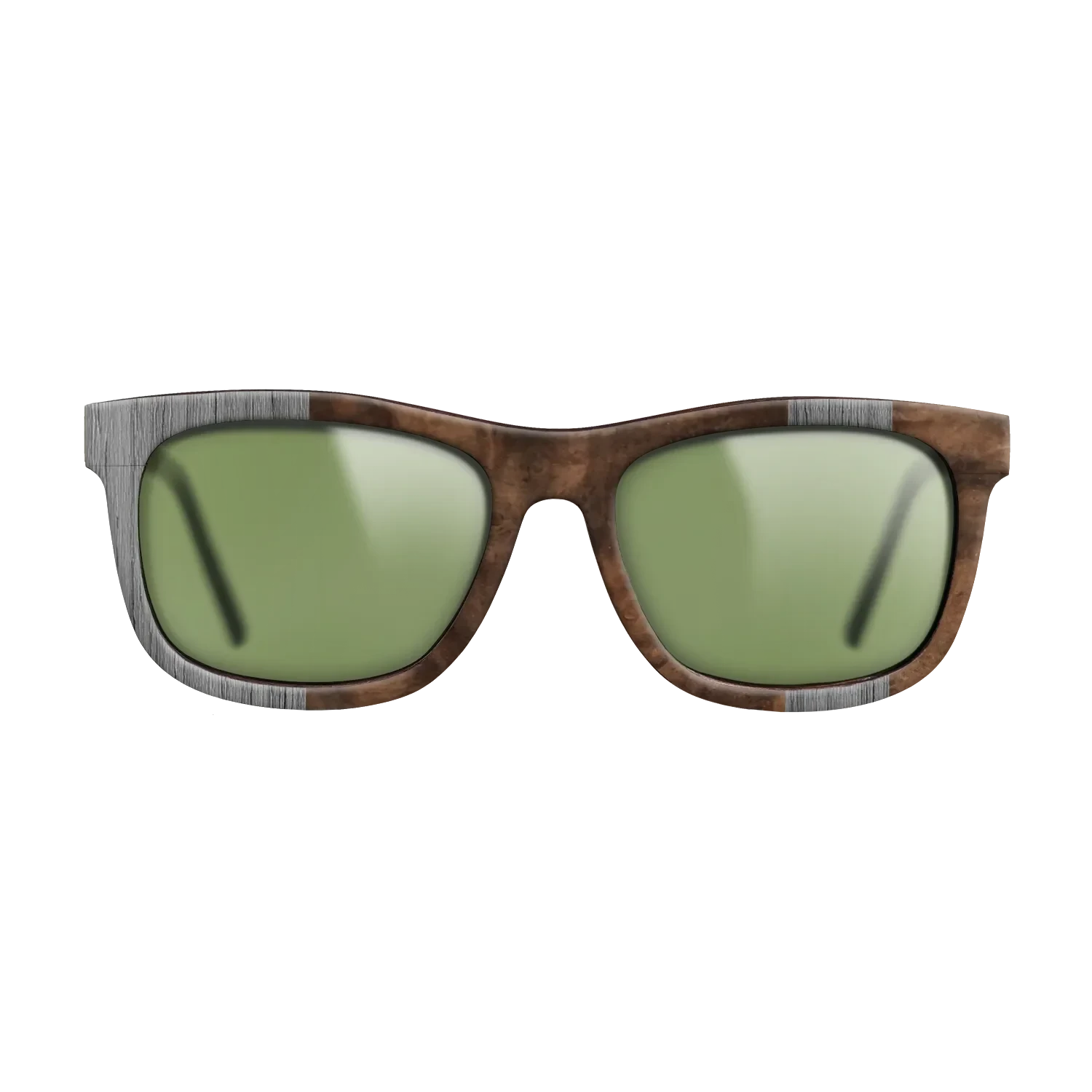 Poplar Dyed: Grey,Walnut Burl: Splice - The Hero - Square - SIRIS wood optic