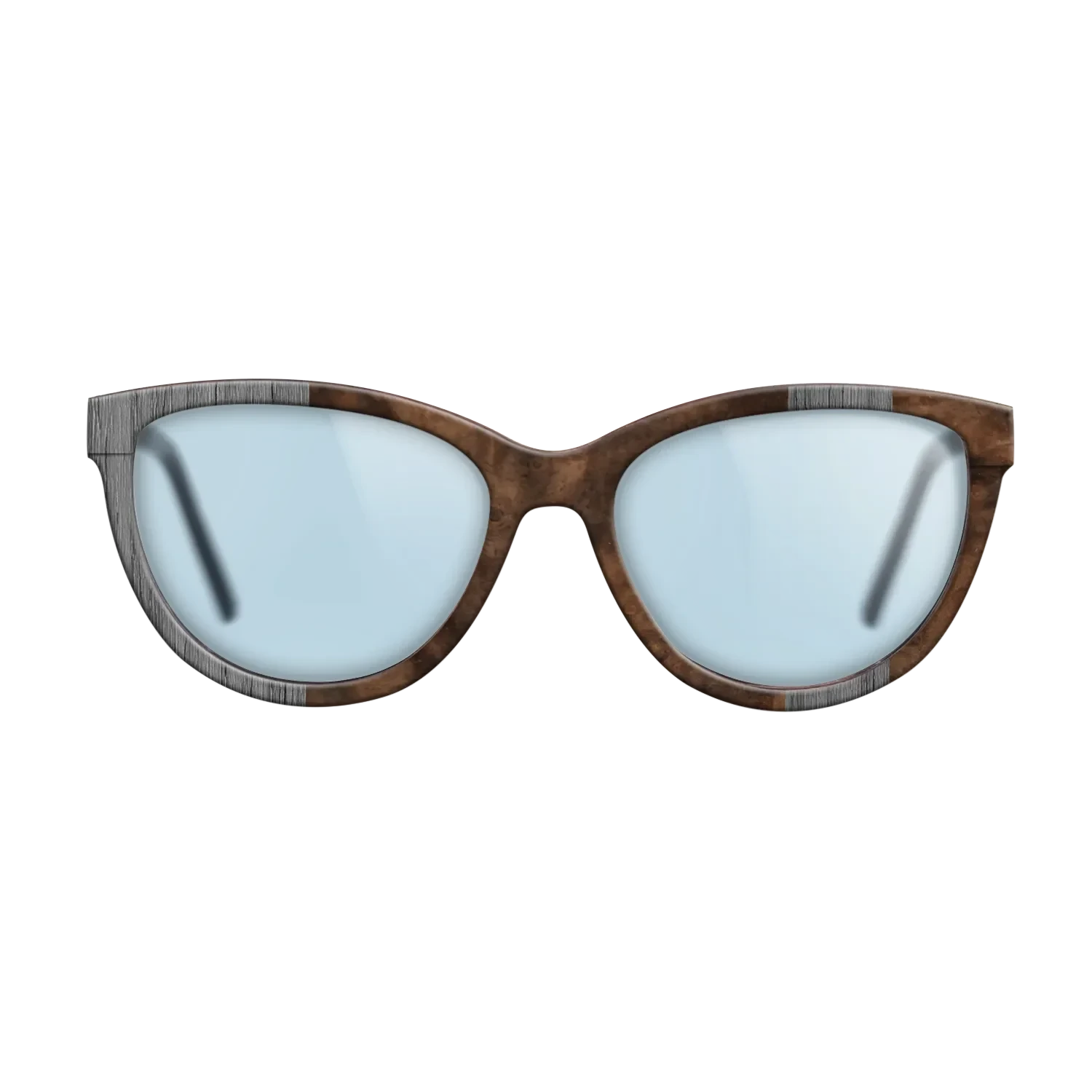 Poplar Dyed: Grey,Walnut Burl: Splice - The Maiden - Cat - SIRIS wood optic