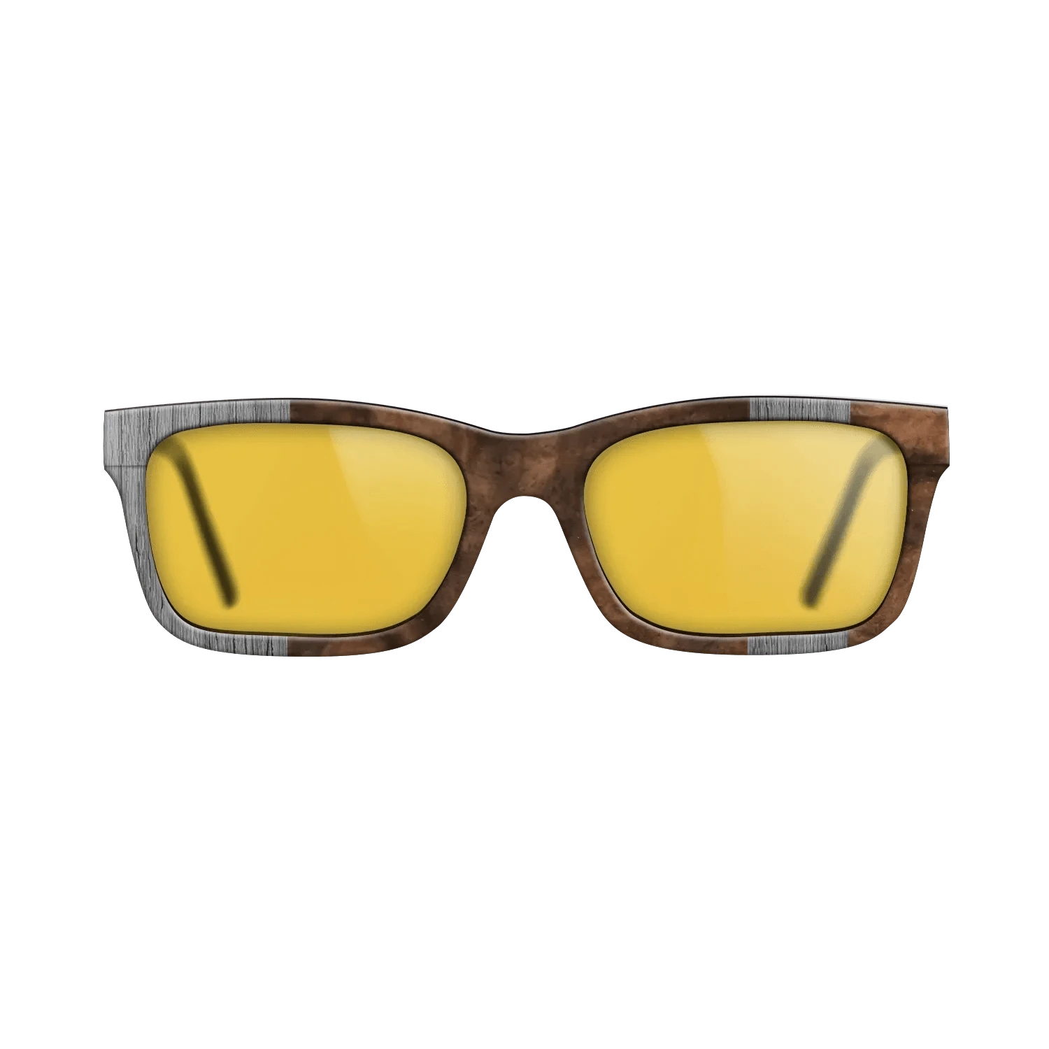 Poplar Dyed: Grey,Walnut Burl: Splice - The Sage - Rectangle - SIRIS wood optic
