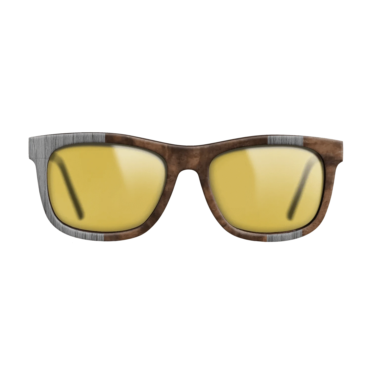 Poplar Dyed: Grey,Walnut Burl: Splice - The Hero - Square - SIRIS wood optic