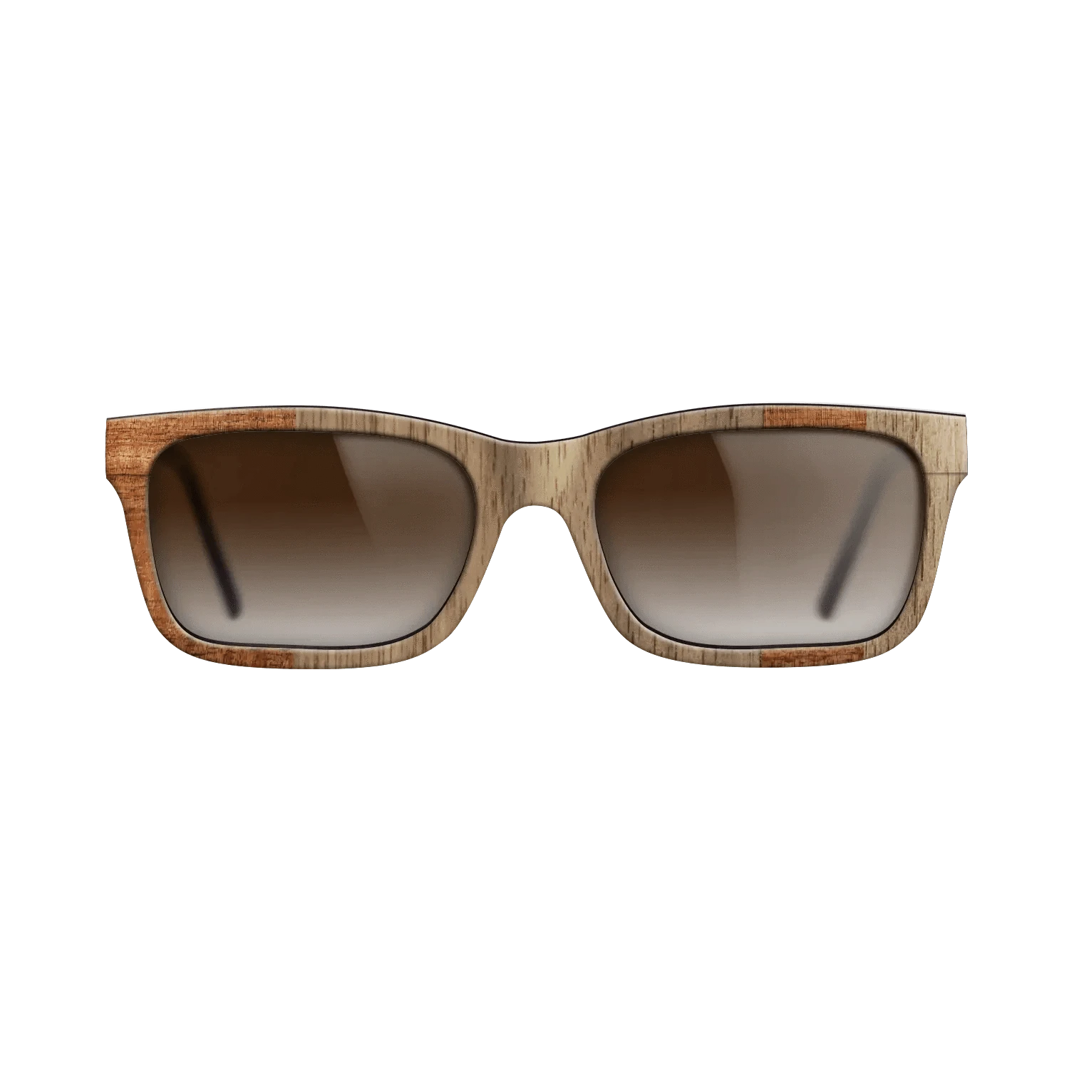 Koa,Walnut: Straight Grain: Splice - The Sage - Rectangle - SIRIS wood optic